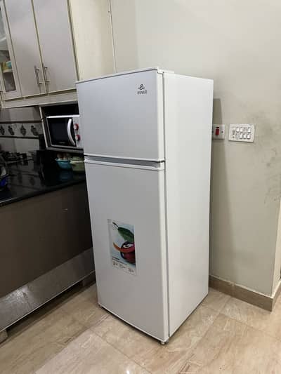Slightly used but in mint condition new technology fridge.