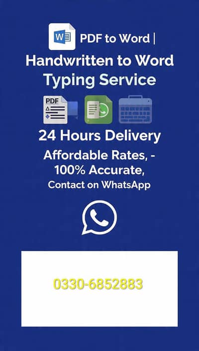 PDF to word typing and data entry service 24 hours available