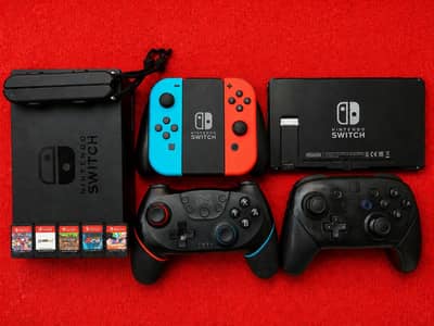 Nitendo Switch with alot of additional stuff