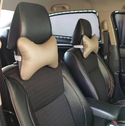 car seat head Neck Rest  Cushion Black 2 pcs