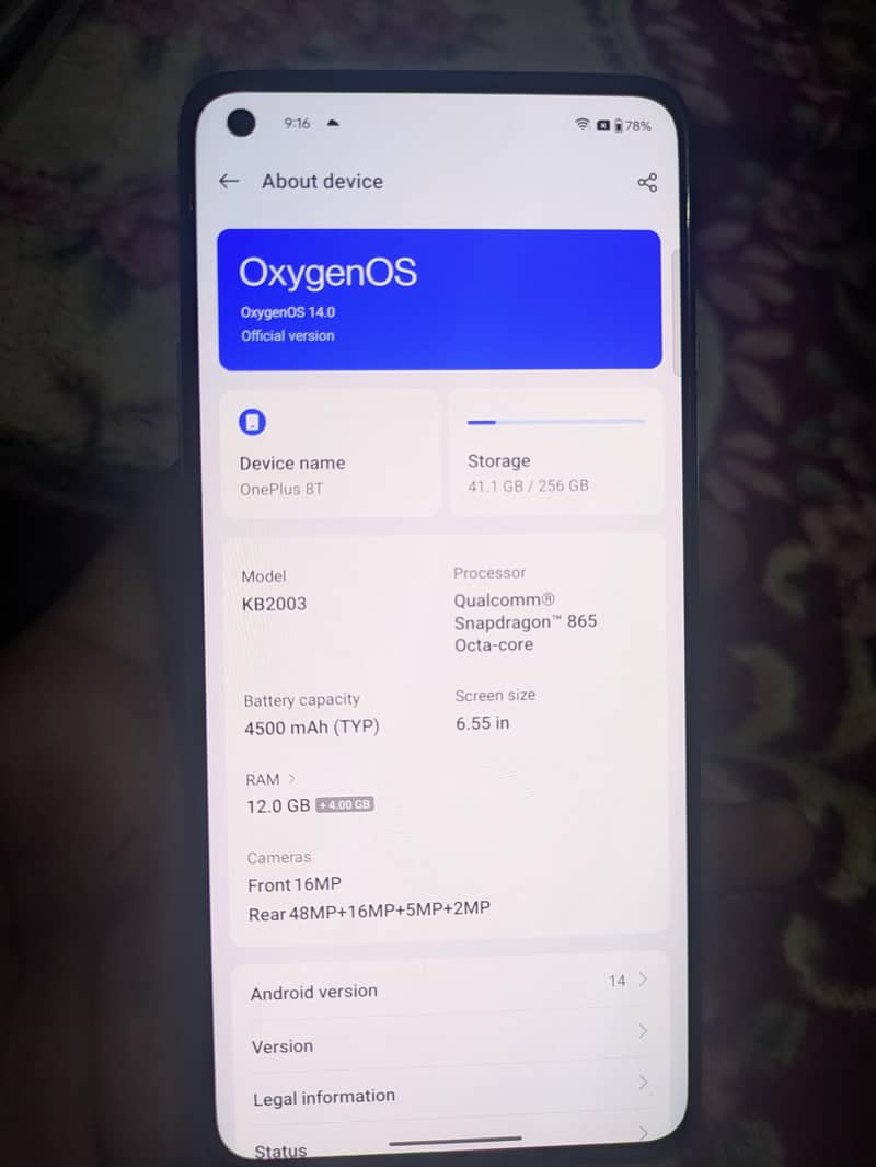one plus 8T 5