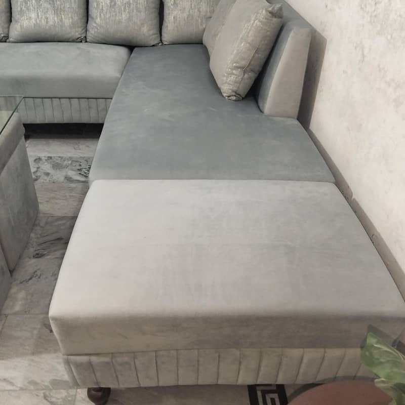 Sofa L Type, Gray 1