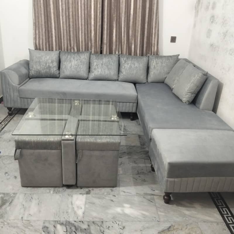 Sofa L Type, Gray 2