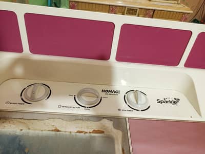 Homage Sparkle Series Semi Automatic Washing Machine