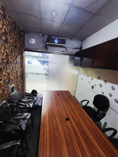 fully furnished office for rent or sale AC installed chairs & tabel