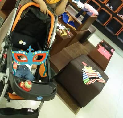Two in one stroller plus pram is for sale
