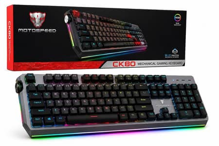 Motospeed mechanical double RGB lights gaming keyboard