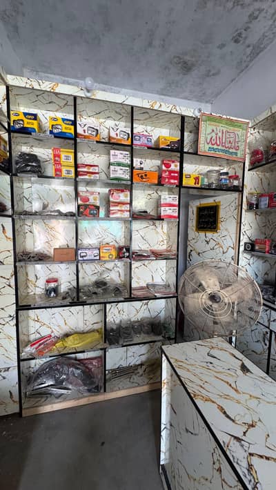 New motorcycle spareparts shop cabin/counter&shelves-100% new