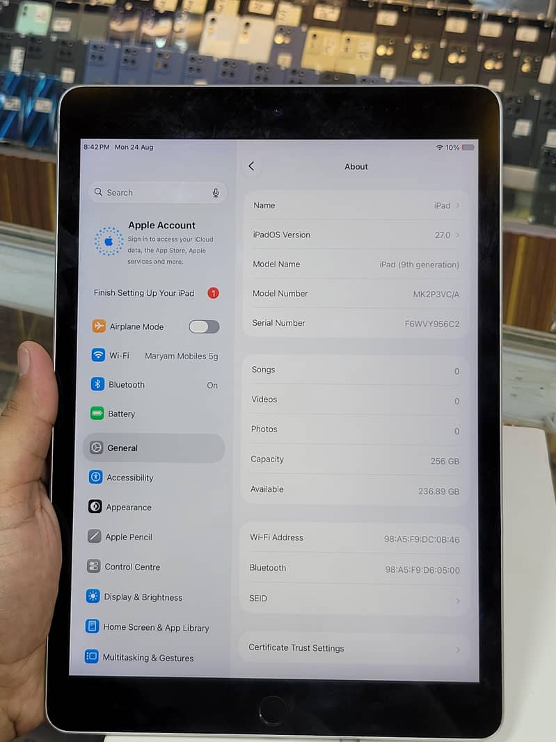 Ipad 9th Genration 256Gb 5