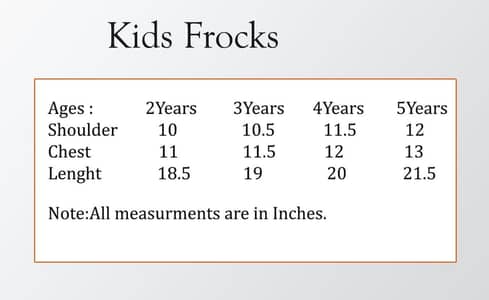 Kids Froks Available For 2-5 Years