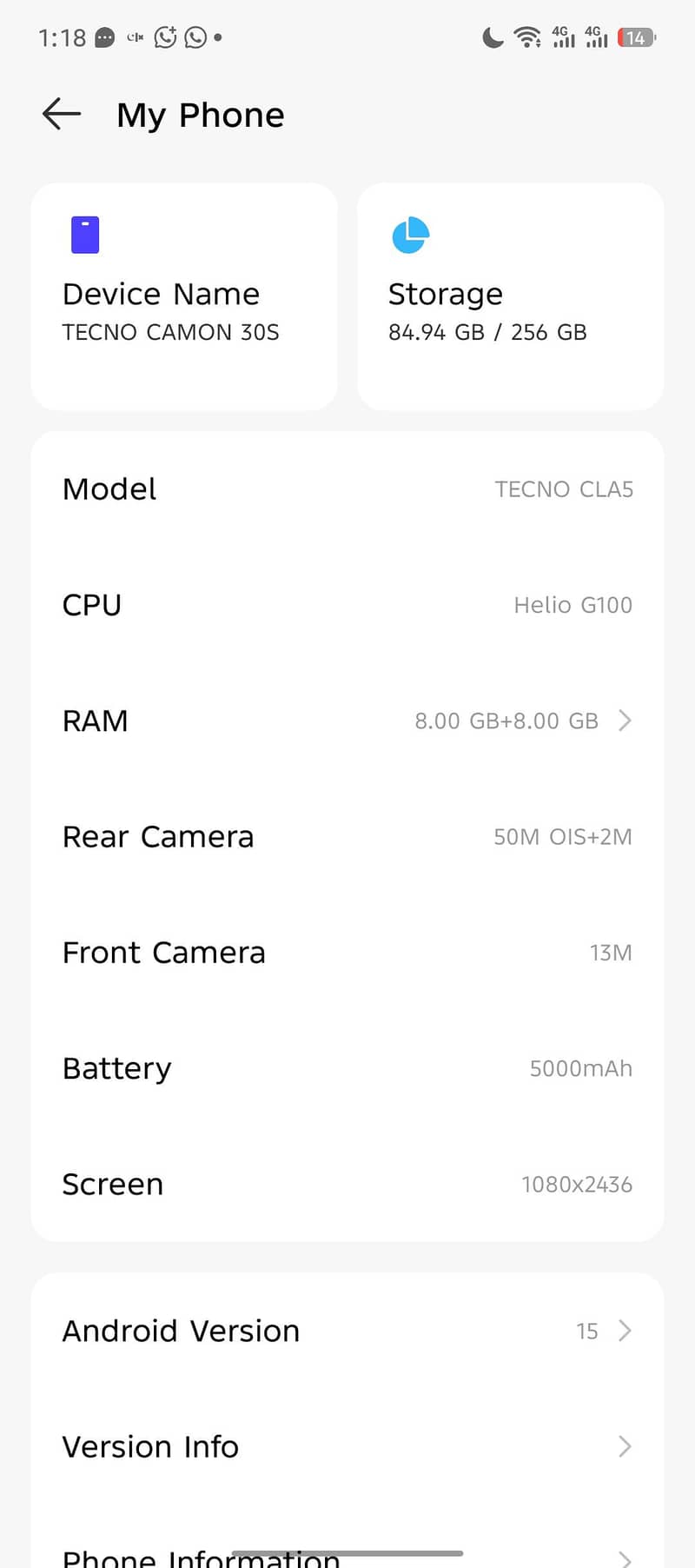 Tecno CAMON 30S 2