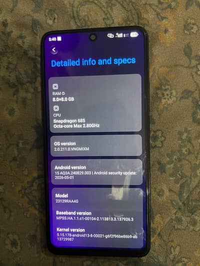 Xiaomi Redmi Note 13 8 + 8 256 gb panel change hai chalne mein ok
