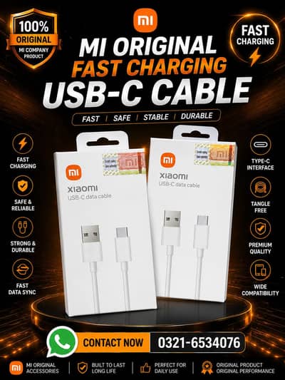 Original MI Fast Charging Cables