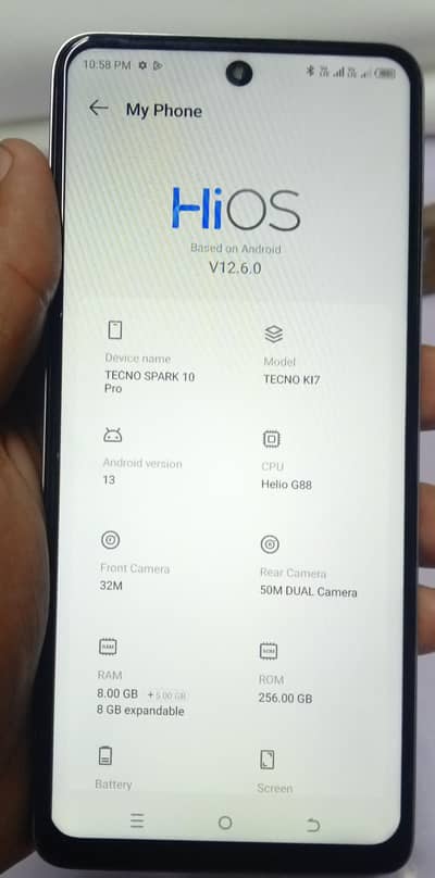 Tecno Spark 10 Pro 16 RAM 256 Room conditions 9/10