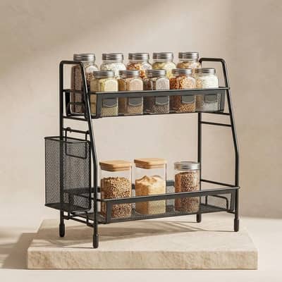  Premium Black Stainless Steel Organizer