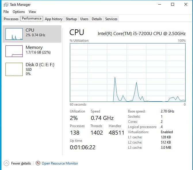 Core i5 7th Gen 1