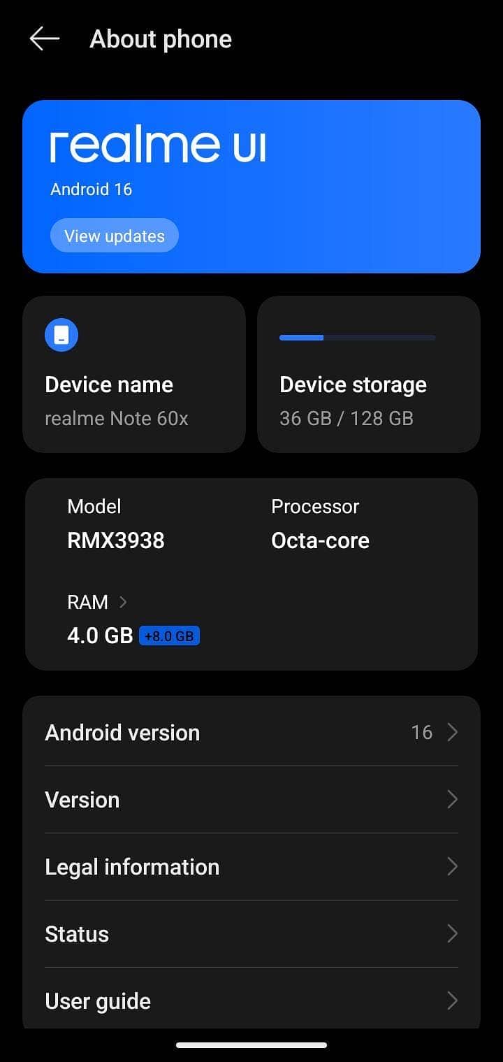 Realme Note 60x 6