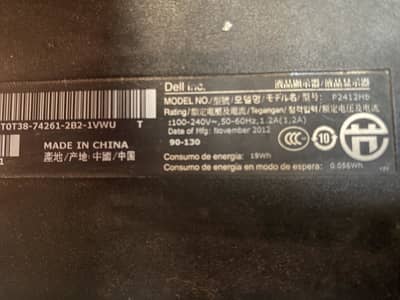 Dell LED panel crack or damage hy  24 inch