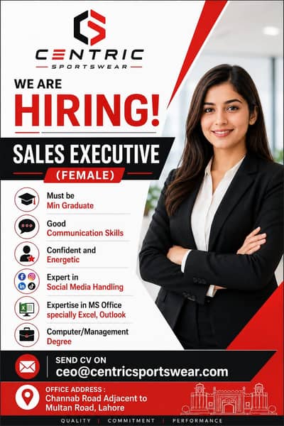 Sales Executive/Business Developement Officer (Female)
