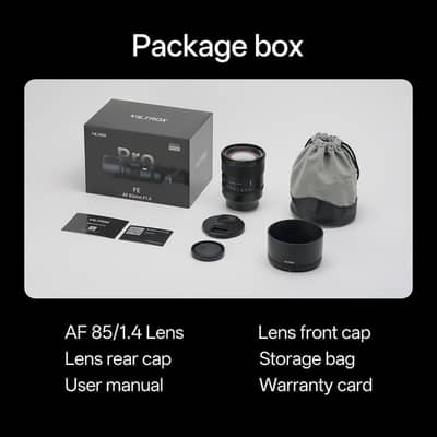 Viltrox AF 85mm F1.4 Pro Full-Frame Lens for Sony E-Mount
