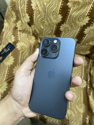 iPhone 15 Pro blue titanium airtight 4 month sim time