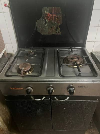 Kitchen cabinet stove