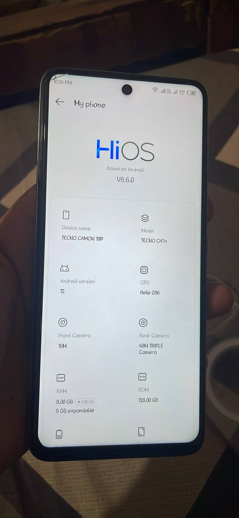 Techno camon 18p 6