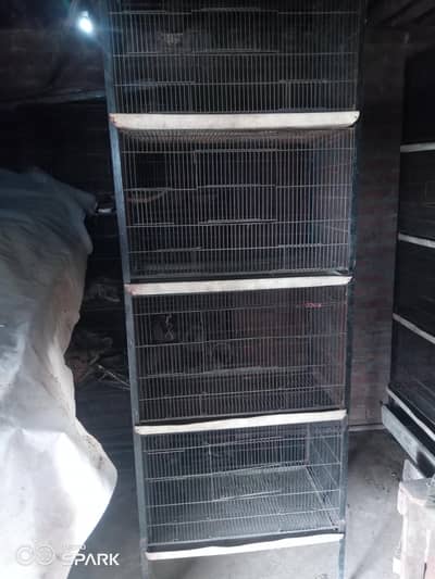 4 PORTION FULL ANGEL IRON CAGE