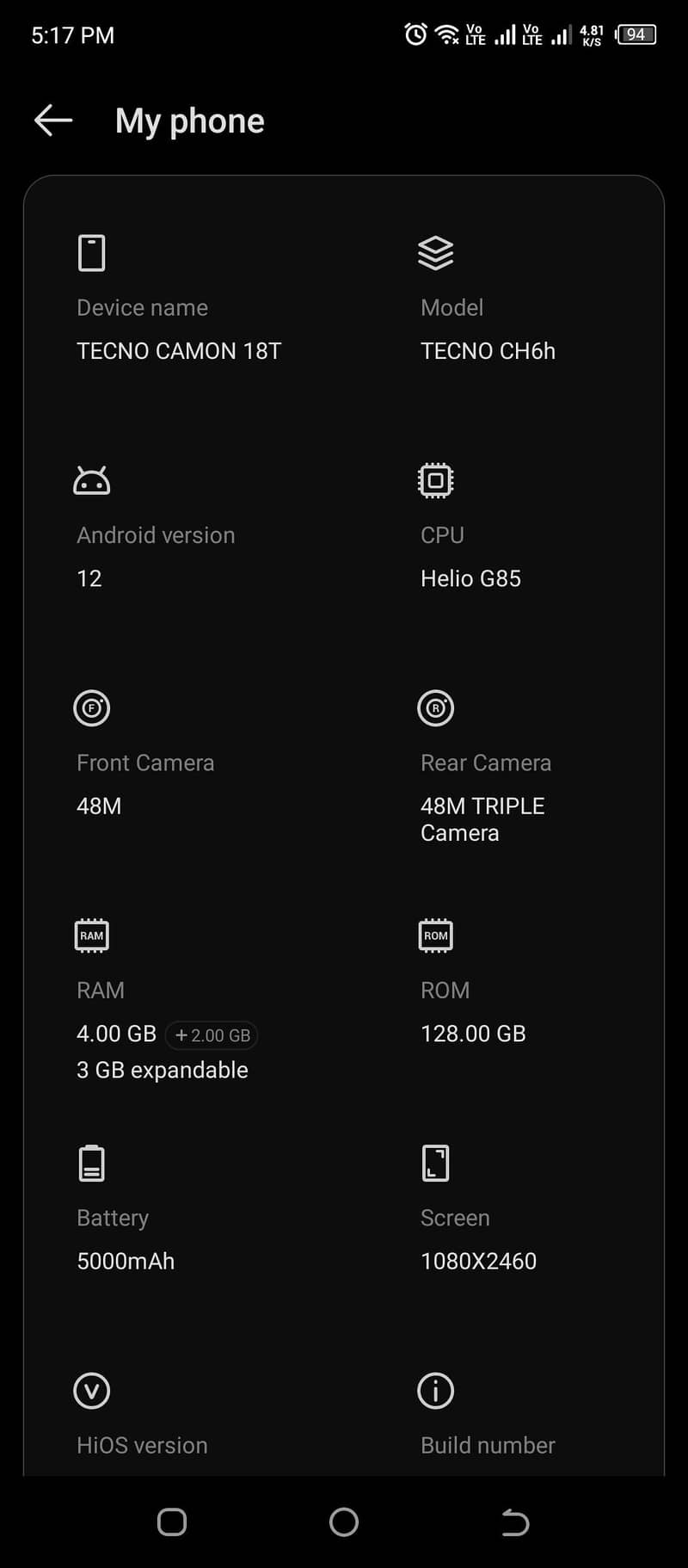 Tecno CAMON 18T 2