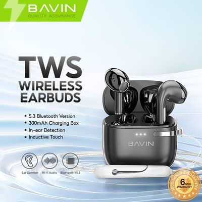 Bavin TWS Wireless Gaming Earbuds | Quantity Available | High Quality