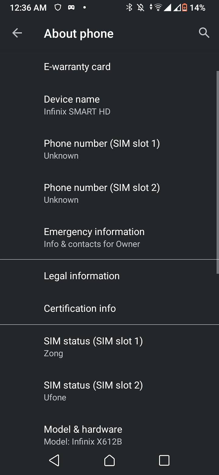 Infinix Smart 0