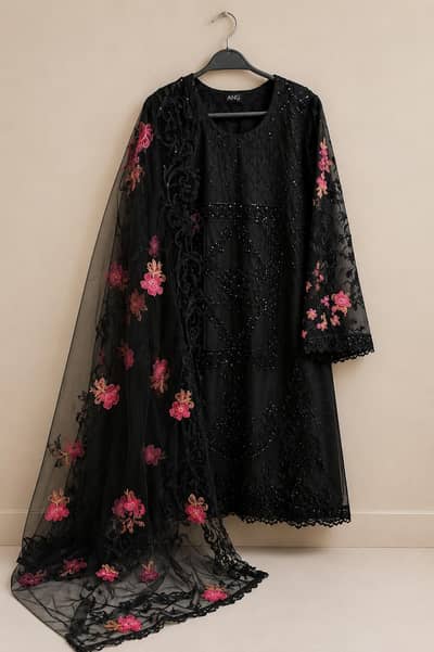 Organza threepiece fancy dresses