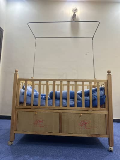 Wooden Cot and Crib