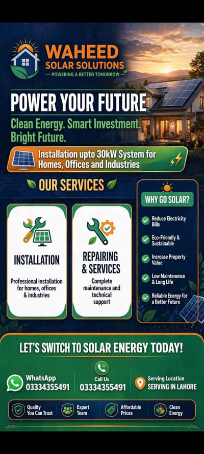 Solar installation and Repairing