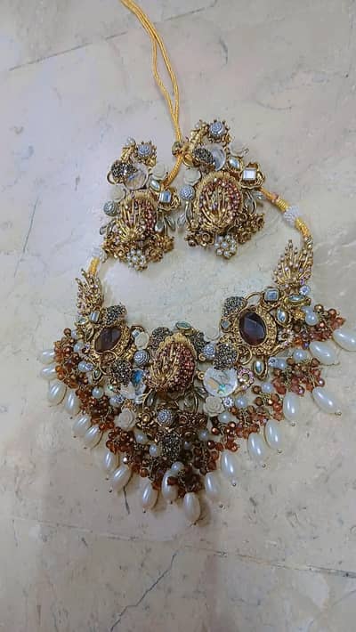 Turkish kundan bridal set