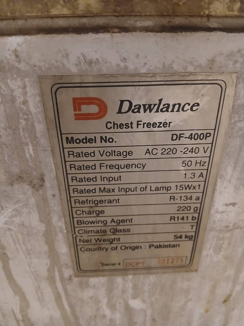 dawlance deepfreezer 0