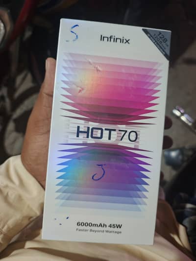 New box pack Infinix Hot 70 for sale non active