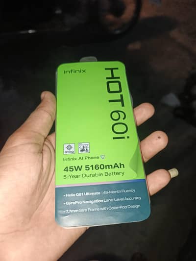 Infinix hot 60 i . . . . . . 0 meter new phn