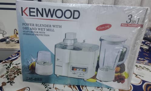 Kenwood juicer blender 3 in 1 glass jug