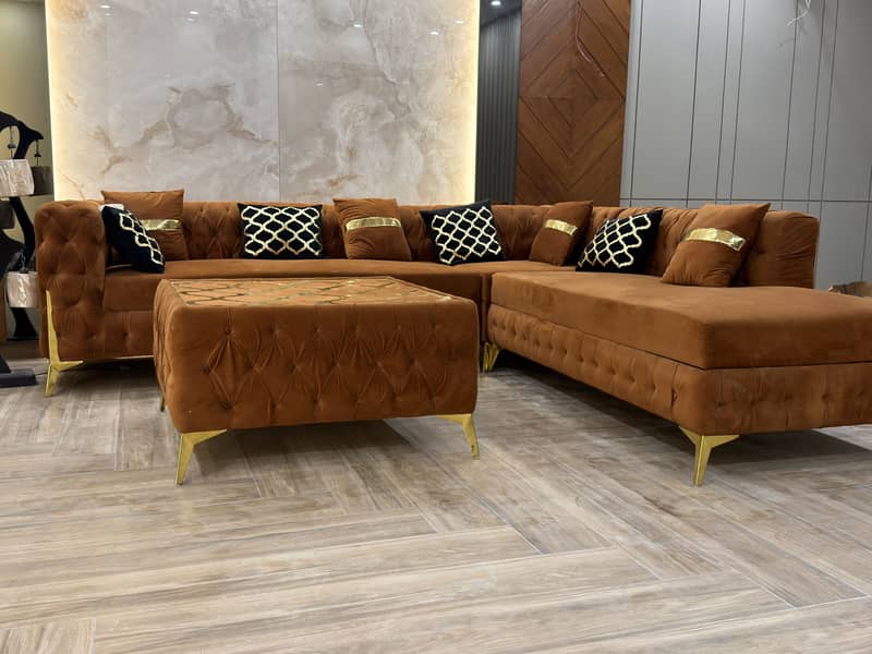 L Shaped sofa 1