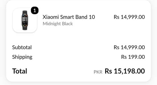 Xioam smart band 10 (midnight black) brand new box not opened
