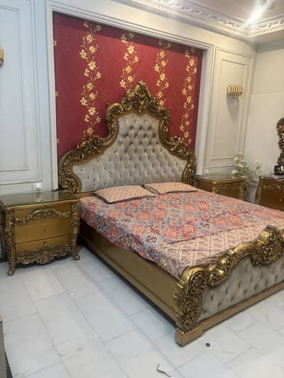 Wooden bed