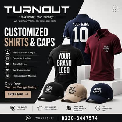 Customized T-Shirts, Polo Shirts & Caps | Printing & Branding