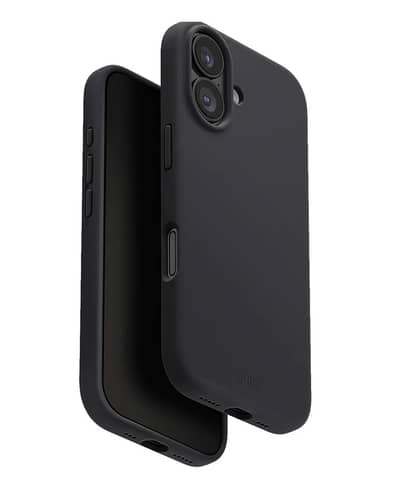 UNIQ Lino Silicone Case with MagClick for iPhone 17 Charcoal Grey
