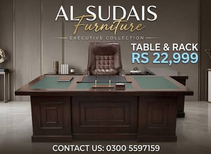 office table wd 3 drawer, meeting desk chair, staff table, counter set