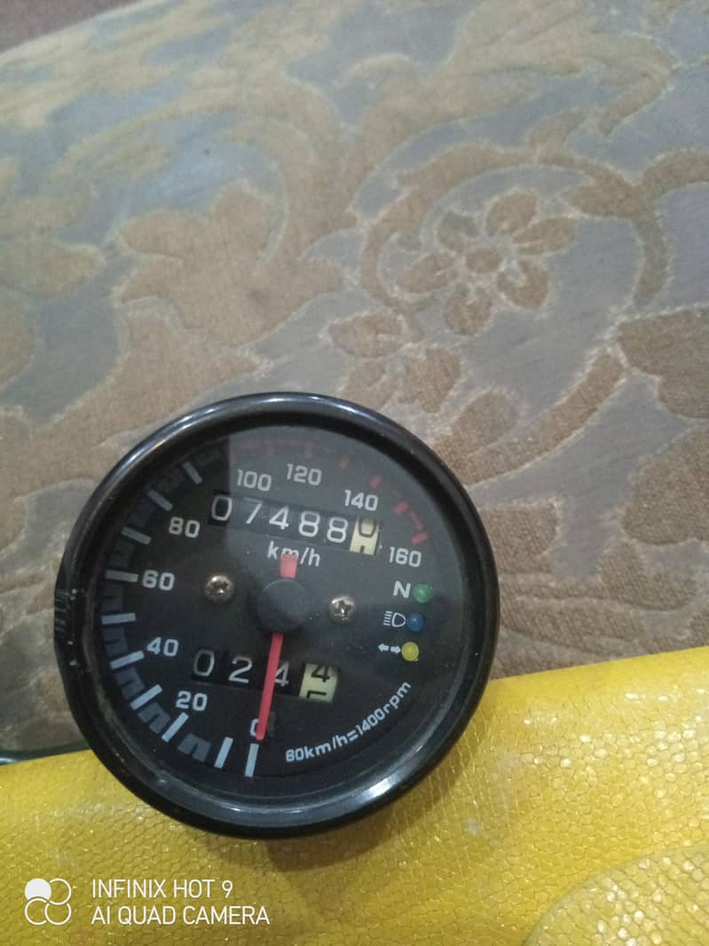 universal metal speedometer 0