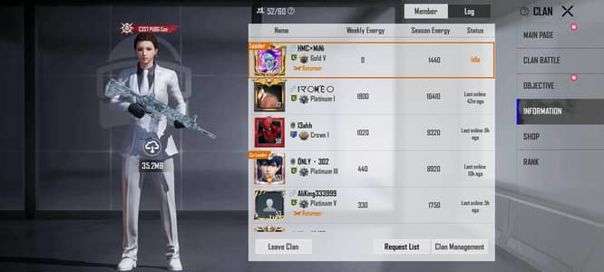 PUBG mobile clan