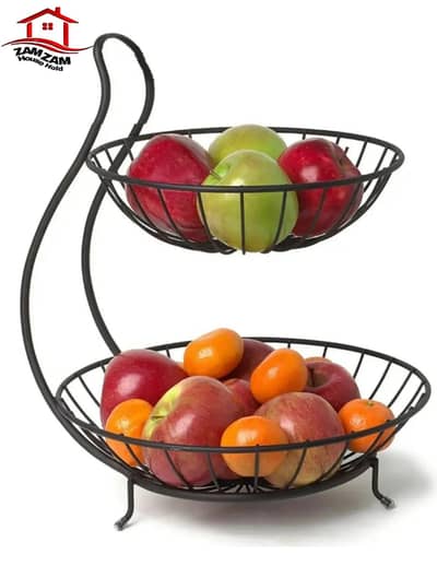 3-Tier Metal Fruit Basket Stand