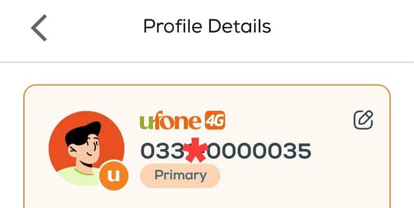 Platinum Number Ufone (033*0000035)