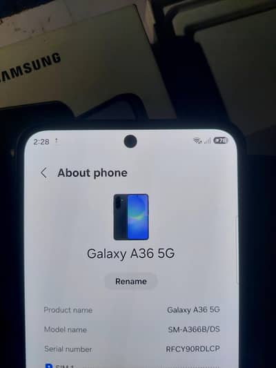 samsung a36 - 5G - / 256gb PTA official aproved